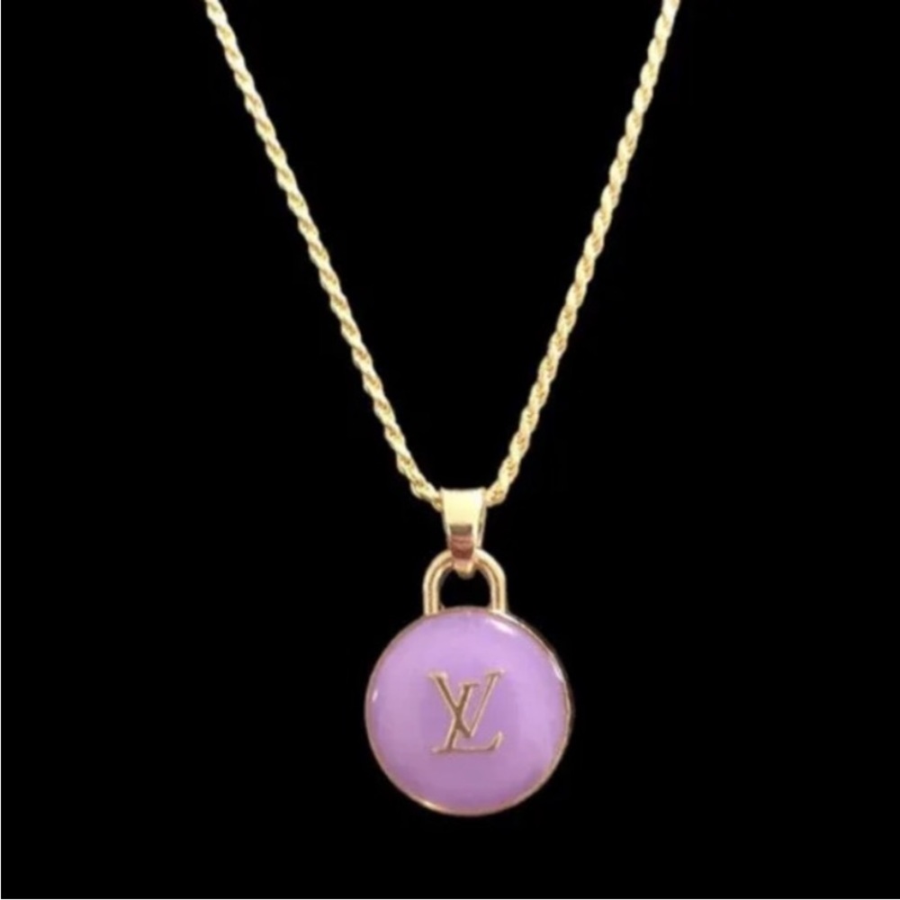 Authentic Louis Vuitton Purple Charm Necklace - Picture 1 of 4